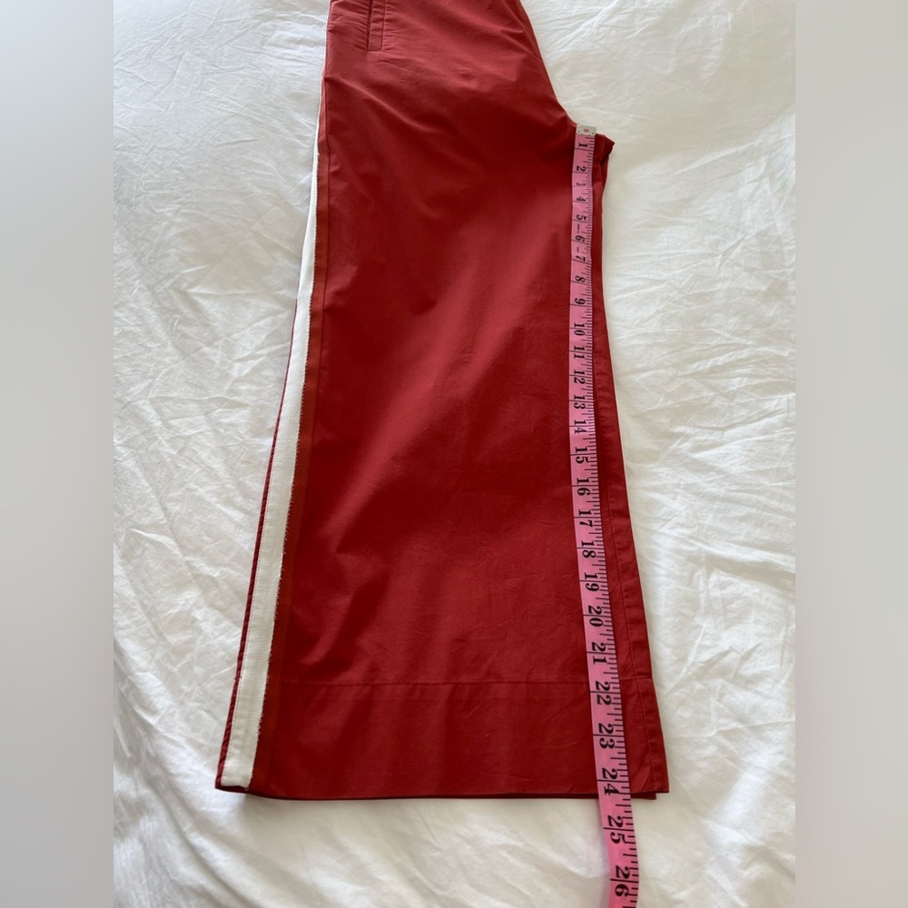 Rosso35 | Women’s SZ 42 (US S-M) Wide Leg Crop Pant | Side Stripe - Picture 7 of 9
